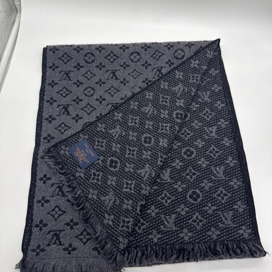 Louis Vuitton Scarf Wool Silk Anthracite