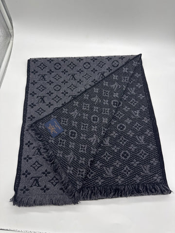 Louis Vuitton Scarf Wool Silk Anthracite