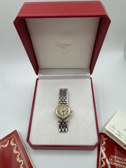 Cartier Panthère de Cartier Watch Vendom Small Stainless Steel and 18K Yellow Gold