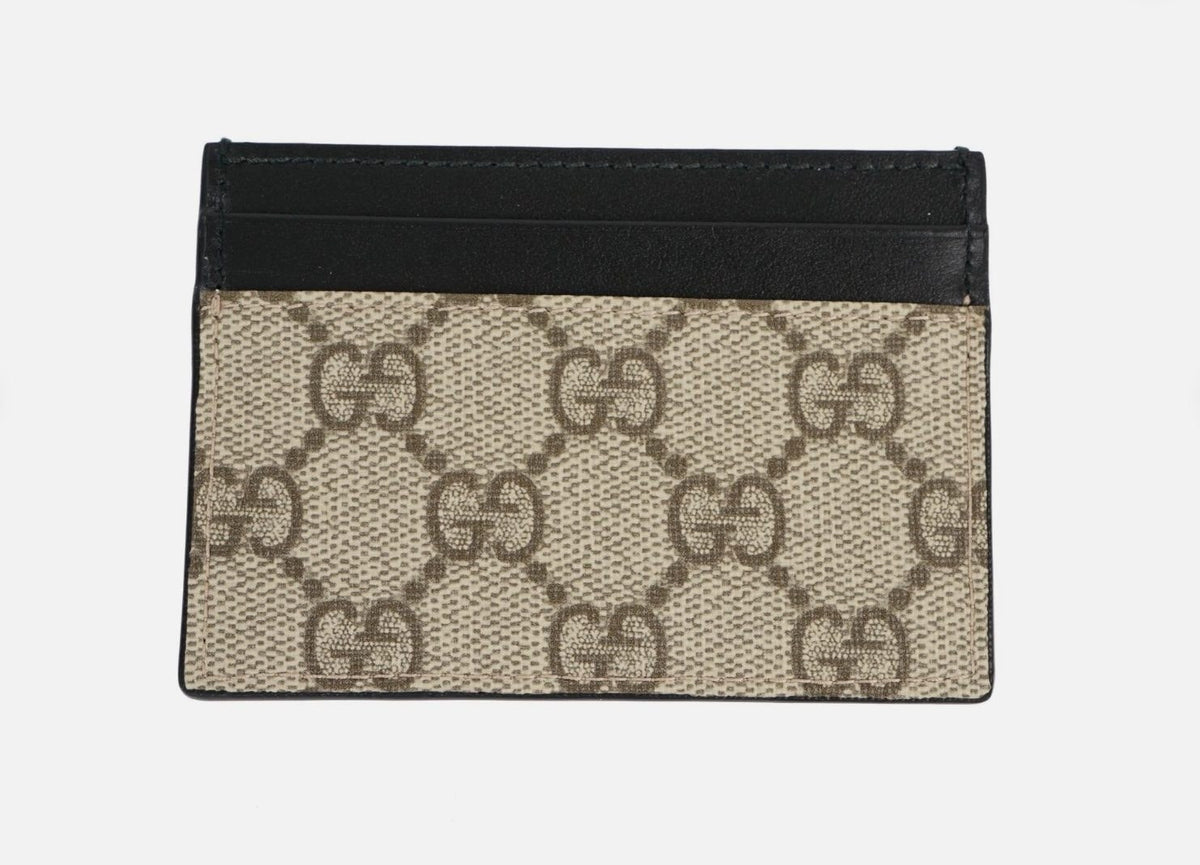 Gucci Cardholder Supreme Canvas Beige