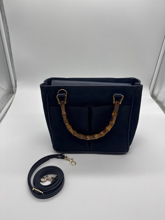 Gucci Bamboo Mini Tote Bag Dark Blue