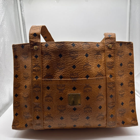 MCM Amby Tote Bag Cognac