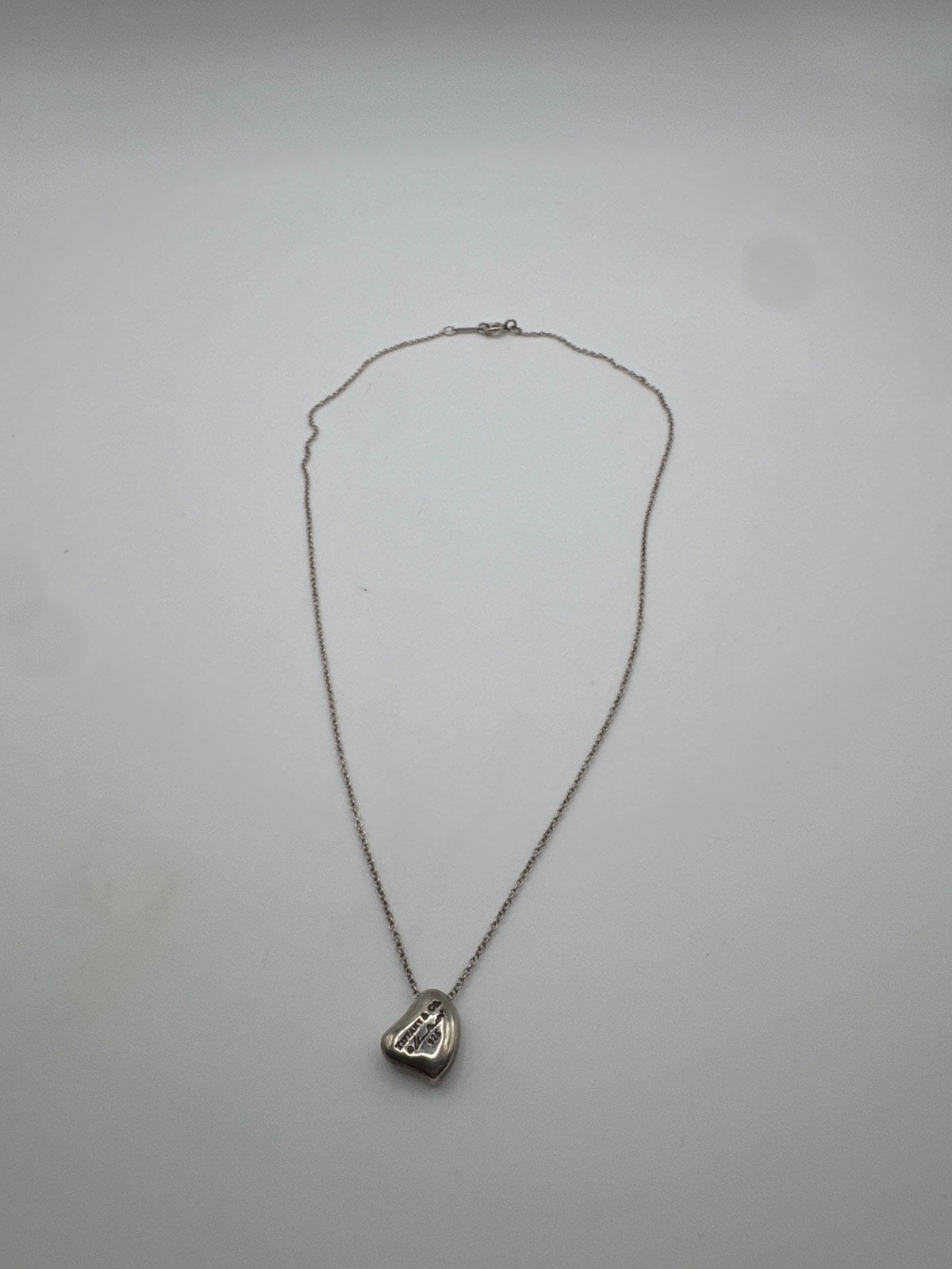 Tiffany & Co. Elsa Peretti Pyramid Silver Necklace