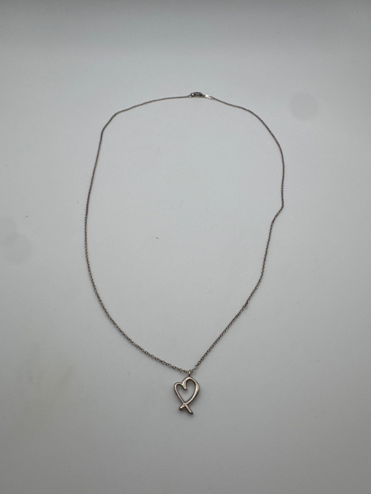 Tiffany & Co. Paloma Picasso Loving heart Silver Necklace