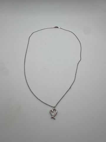 Tiffany & Co. Paloma Picasso Loving heart Silver Necklace