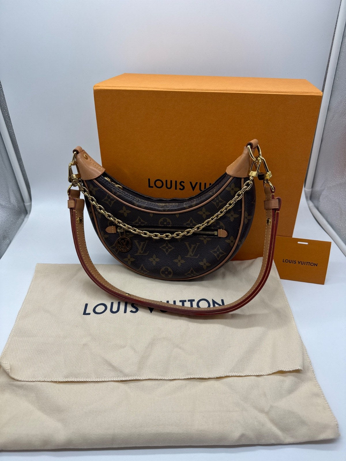 Louis Vuitton Loop Hobo Monogram Canvas Brown
