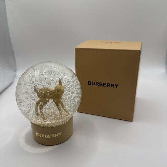 Burberry Snow Globe Deer Ornament Beige