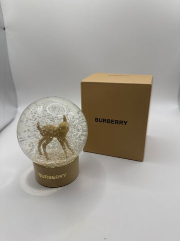 Burberry Snow Globe Deer Ornament Beige