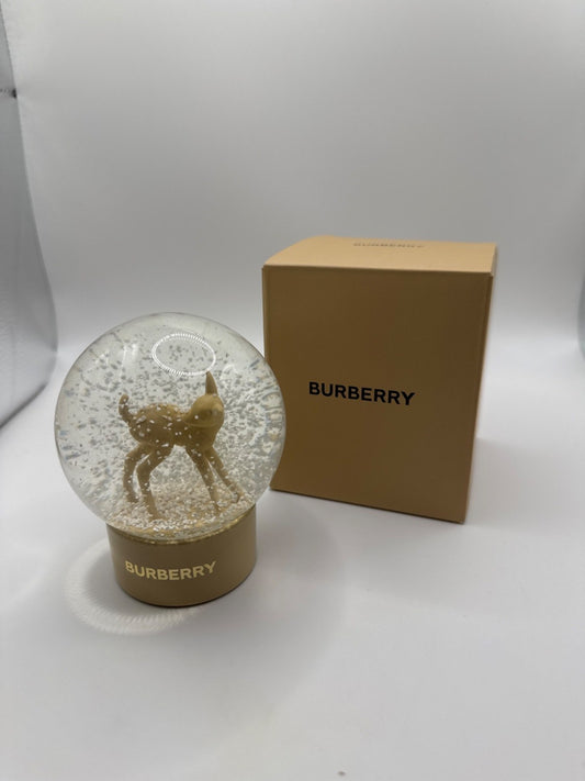 Burberry Snow Globe Deer Ornament Beige