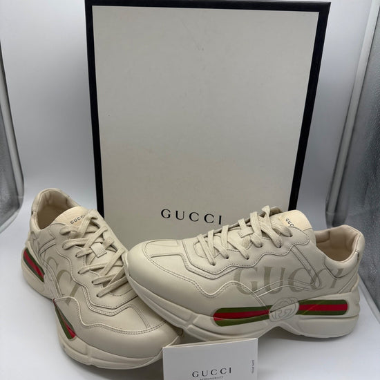 Gucci Rhyton Sneaker Ivory with Gucci Logo / EU 43