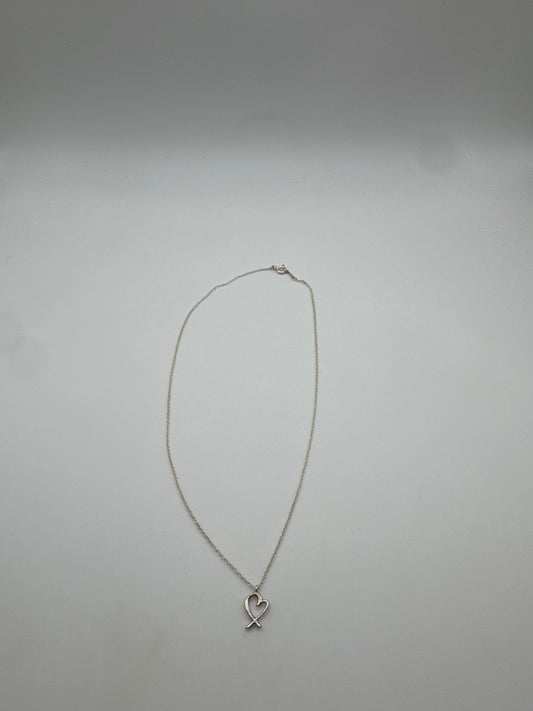 Tiffany & co. Silver Necklace Heart