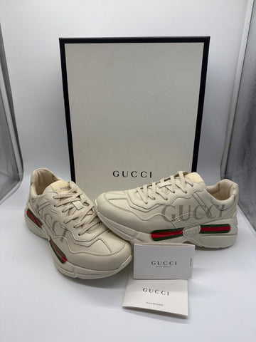 Gucci Rhyton Sneaker Ivory with Gucci Logo / EU 41