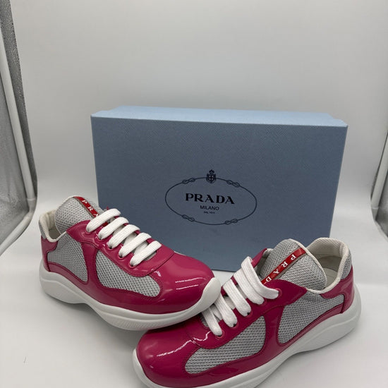 Prada Linea Rossa America's Cup Sneaker Patent Leather / EU 37